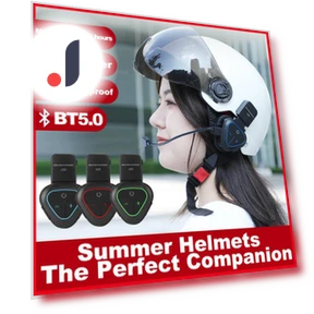 Motorcycle Summer Helmet with Bluetooth Headset — Helmets & Accessories, NyPhoenix Auto