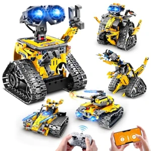 Robot Building Toys for Kids - 5 in 1 Remote & APP Controlled Building Set — Coding Robot, HOGOKIDS