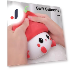 Silicone Strawberry Night Light for Kids — Night Lights, Worry free storage