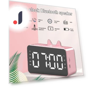 Smart Wireless Bluetooth Speaker Alarm Clock — Alarms & Clocks, Factory Discount Outlet