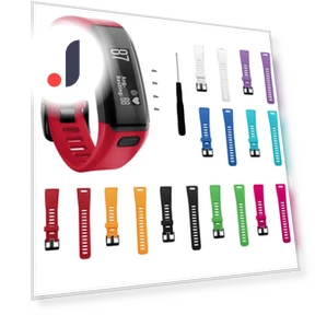 Fashionable Sports Bracelet with Silicone Strap — Wearable Accessories, Glasses