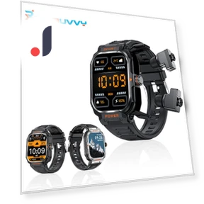 Smart Watch with Bluetooth Earbuds — Wearable Accessories, Rainbuvvy