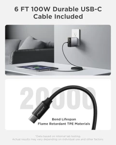 100W USB C Charger, Pisen