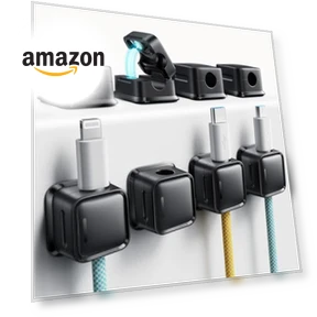 Magnetic Desk Cable Clips Organizer — Cable Organizers, smofish