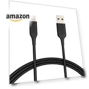 MFi Certified Lightning Charger Cable — Lightning, Amazon Basics