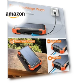 Portable Charger with Built-in Cables and Thermometer — Chargers, GOODaaa
