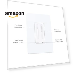 Smart Ceiling Fan Control & Dimmer Switch — Ceiling Fan Wall Controls, Kasa