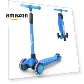 Adjustable Height Kick Scooter with Removable Seat — Push Scooters, EVLIQUIL