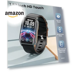 Curved Screen Fitness Tracker — Smartwatches, Mingdaln