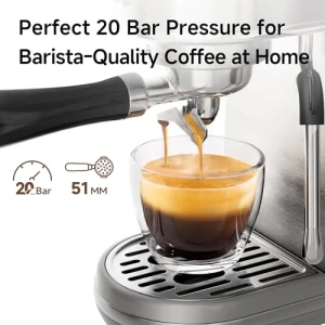 Espresso Machine with Milk Frother — Coffee Maker, HIBREW
