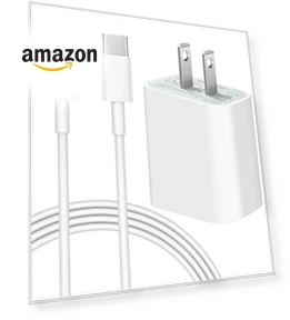 Fast Charging 20W PD USB C Wall Charger with 6FT Cable — Chargers, Coreykin