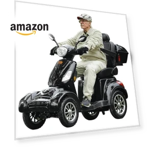 Heavy Duty 4-Wheel Mobility Scooter — Electric Self-Balancing Scooters, VEVOR