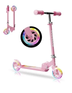 Kids Kick Scooter with LED Light Up, Guwph
