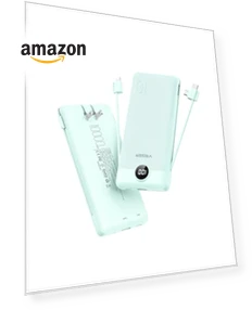 Portable Charger with Built in Cables and Wall Plug — Chargers, VEGER