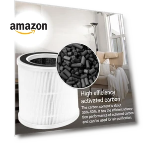True HEPA Replacement Filter — Activated Carbon Air Purifiers, HOMFILBIT