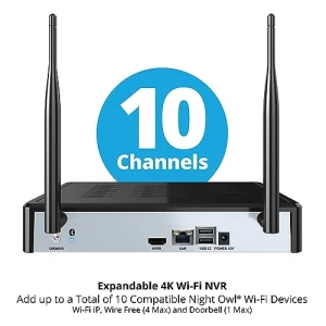 10 Channel Bluetooth Video Home Security Camera System — Security Camera, Night Owl