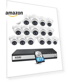 16 Channel 4K POE Security Camera System — Outdoor Security Cameras, ZOSI