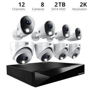 2-Way Audio 12 Channel DVR Video Home Security Camera System — Security Camera, Night Owl
