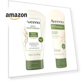 Daily Moisturizing Fragrance-Free Face & Neck Cream and Body Lotion Bundle — Nourishing Body Creams, Aveeno