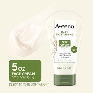 Daily Moisturizing Fragrance-Free Face & Neck Cream and Body Lotion Bundle, Aveeno