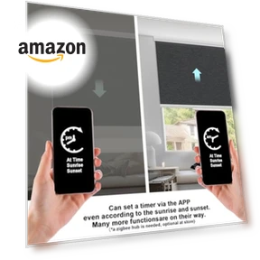Motorized Blinds with Remote Smart Blackout Shades — Roller, COOLWINDS