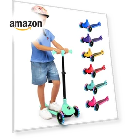 3 Wheel Foldable Kids Scooter — Push Scooters, SereneLife