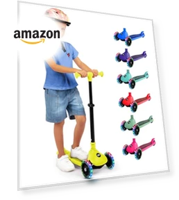 3 Wheel Foldable Kids Scooter — Push Scooters, SereneLife
