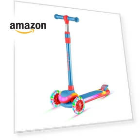 3-Wheel Kids Scooter with Multi-Color Lights — Pedal Cars, Lifemaster