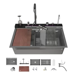 Double Waterfall Kitchen Sink, FVVJVV