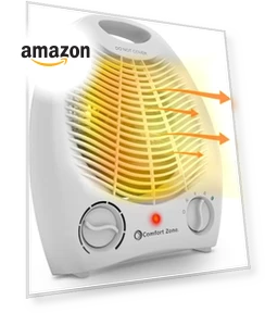 Electric Fan-Forced Portable Space Heater — Portable Heating Solutions, Comfort Zone