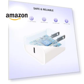 Fast Charging USB-C Cable and Wall Charger Block 2Pack — Chargers, Shenzhen Huangyingjia Technology Co., Ltd.