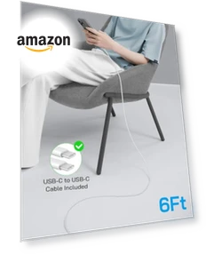 Fast Charging USB C Power Brick with Cord — Chargers