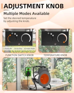 Greenhouse Heater with Digital Thermostat, Buyplus