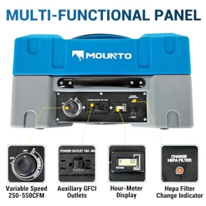 Hepa Air Scrubber Industrial Air Cleaner, MOUNTO