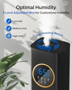 Large Room Humidifier with Night Light and Essential Oil Diffuser — Essential Oil Diffuser, Lacidoll