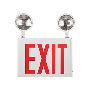 LED Steel Exit Sign Combo, Sunlite