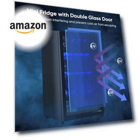 Mini Fridge With Glass Door — Drink Coolers, Tehanld