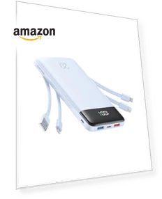 Portable Charger with 4 Built-in Cables & 6 Outputs — Chargers, Charmast