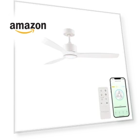 Smart 3-Blade Ceiling Fan with LED Light Kit — Ceiling Fan Lighting Solutions, East Grove Home