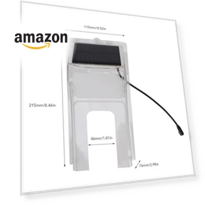 Transparent Solar Powered Doorbell Rain Cover — Full Car