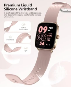 AI Voice Smartwatch with Heart Rate Monitor and Fitness Tracking — Fitness Tracker, SOUYIE