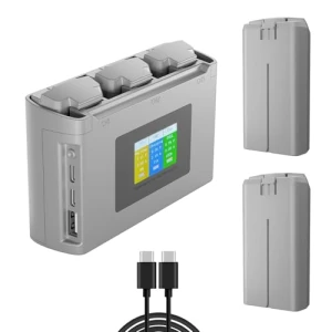 Two-Way Charging Hub with Display and Two Intelligent Batteries, Aovee