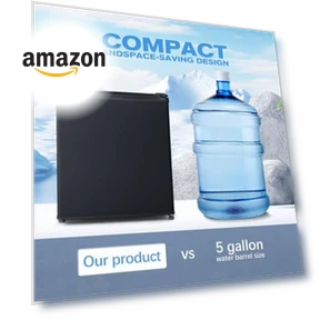 Mini Fridge with Compact Freezer — Mini Fridges, Tehanld