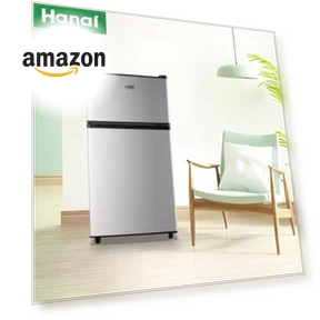 Mini Fridge with Freezer Two Doors Compact Refrigerator — Mini Fridges, WANAI
