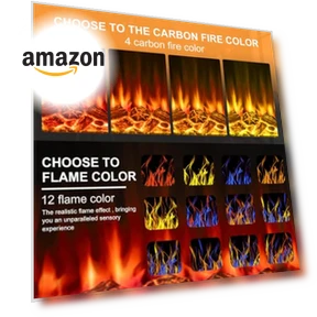Electric Fireplace with Mantel — Electric Heating Solutions, BOSSIN