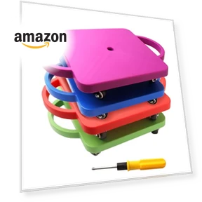 Gym Floor Scooter Board with Handles — Kids Fitness, GSE Games & Sports Expert