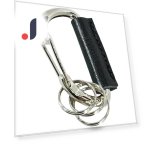 Leather Carabiner Key Ring — Keyrings & Keychains, SAKURA BLOSSOM TOYS
