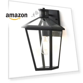 Outdoor Wall Lantern with Motion Sensor — Outdoor Security & Flood Lighting, GOALPLUS
