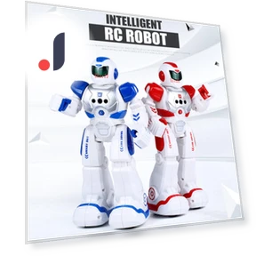 Programmable LED Smart Robot with Remote Control — Interactive Figures & Robots, HarvestOct
