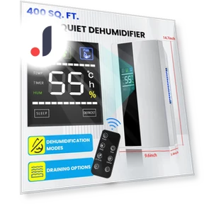 Smart Remote Control Dehumidifier with LED Display — Air Moisture Control, First choice